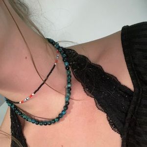 Blue tigers eye necklace